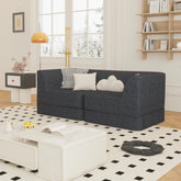 Customizable Modular Loveseat Sectional Sofa